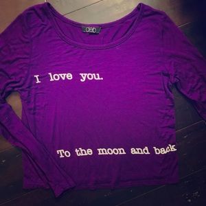 “I love you to the moon & back” Long Sleeve